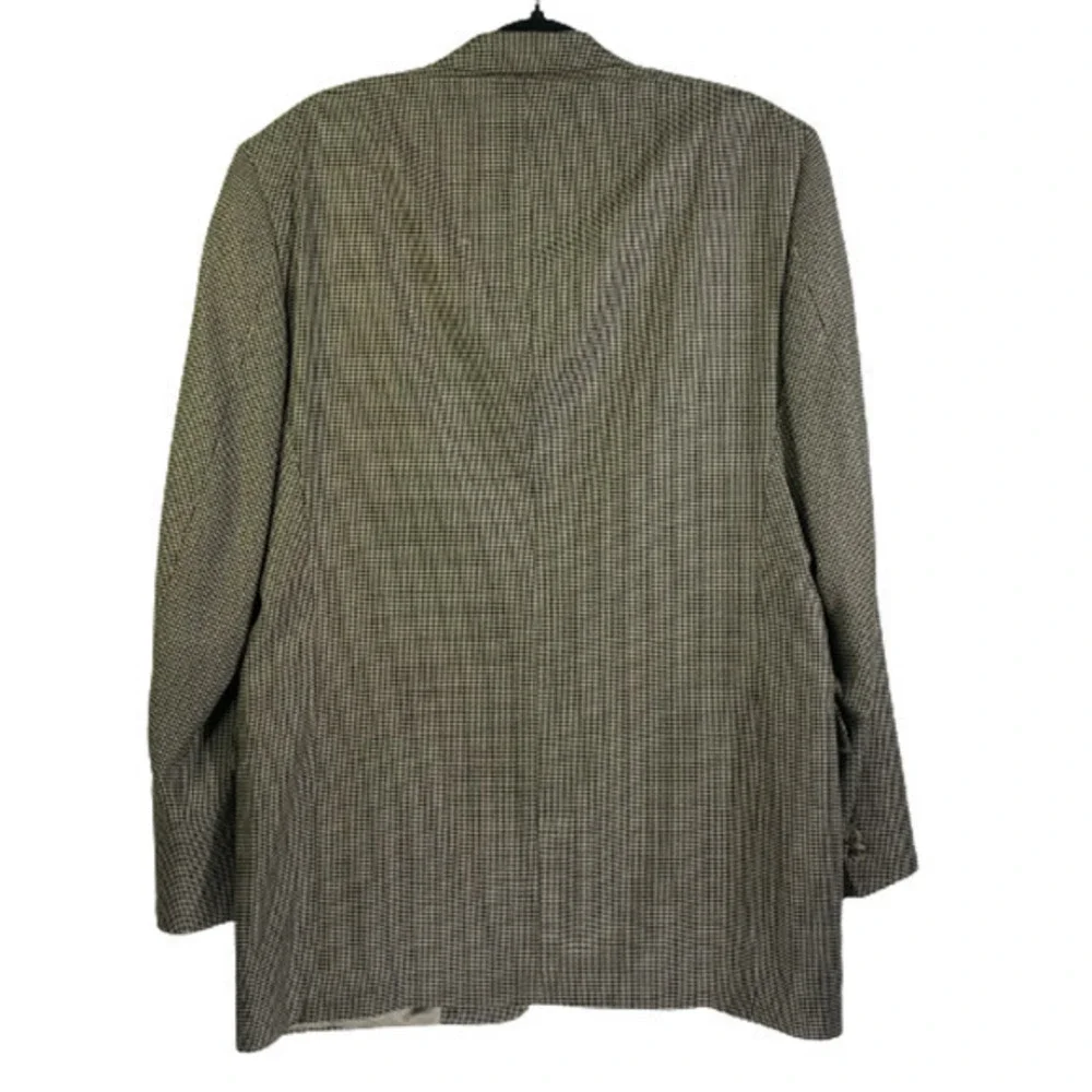AUSTIN REED Beige Houndstooth Sport Coat Blazer‎ Jacket